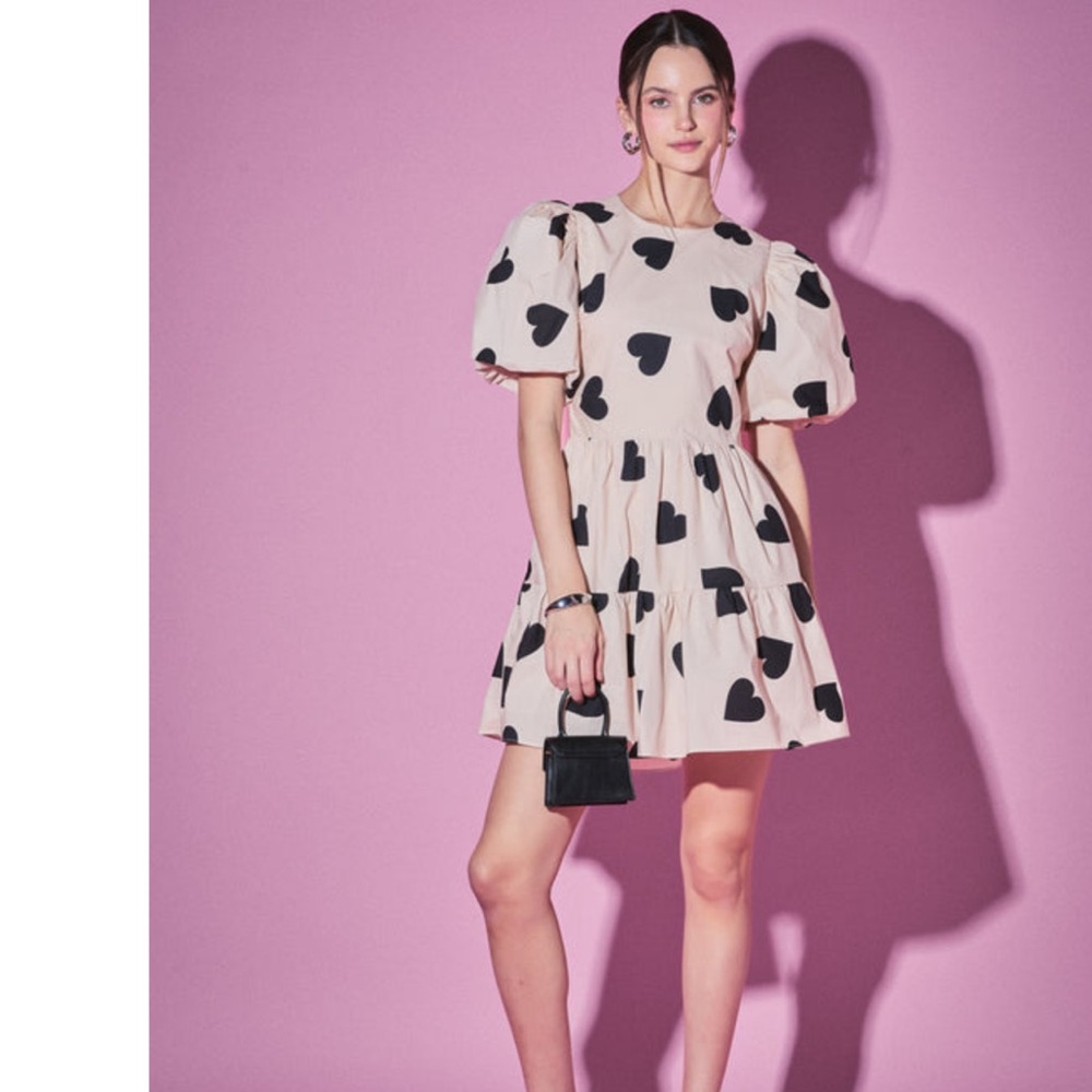 English Factory Heart Shape Cut Out Mini Dress - Picture 6 of 7